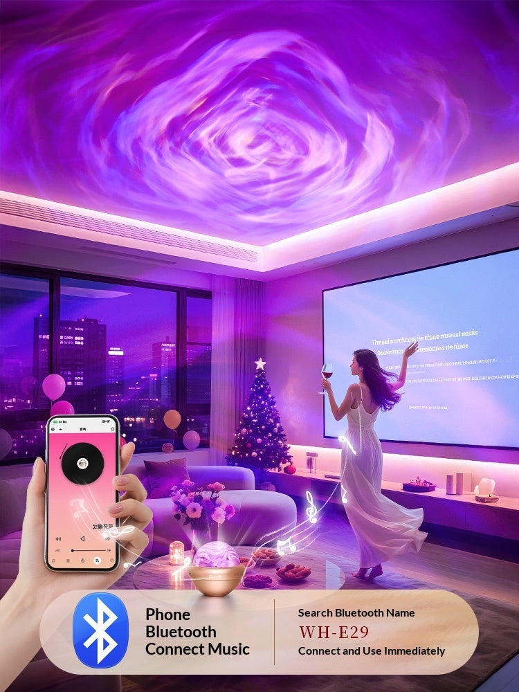 Rose Atmosphere Lamp Starry Sky Projector Night Light