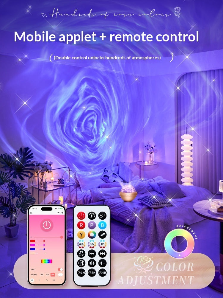Rose Atmosphere Lamp Starry Sky Projector Night Light
